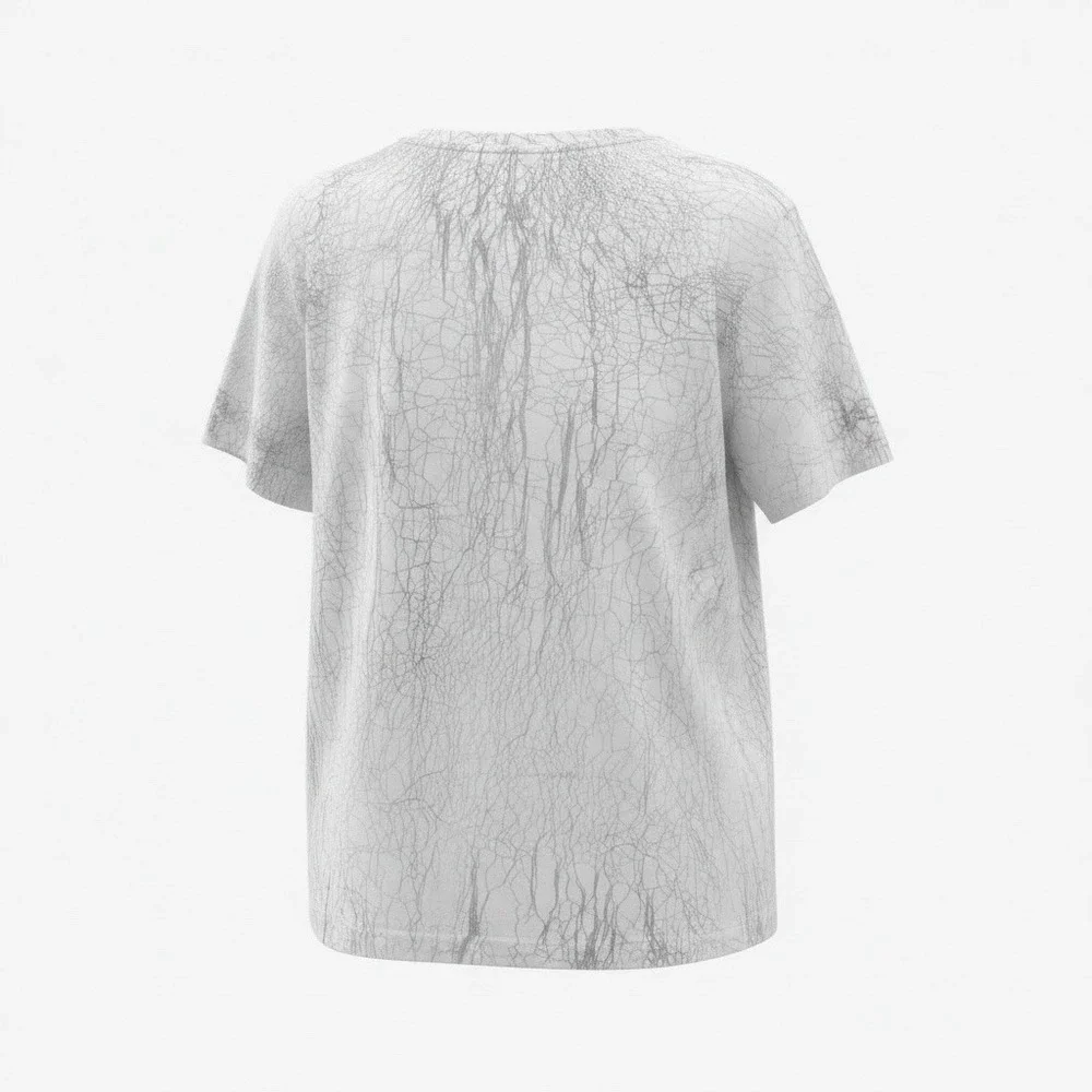 Lululemon All Yours Short Sleeve T-Shirt Thread Dye White Black Womens Size 4